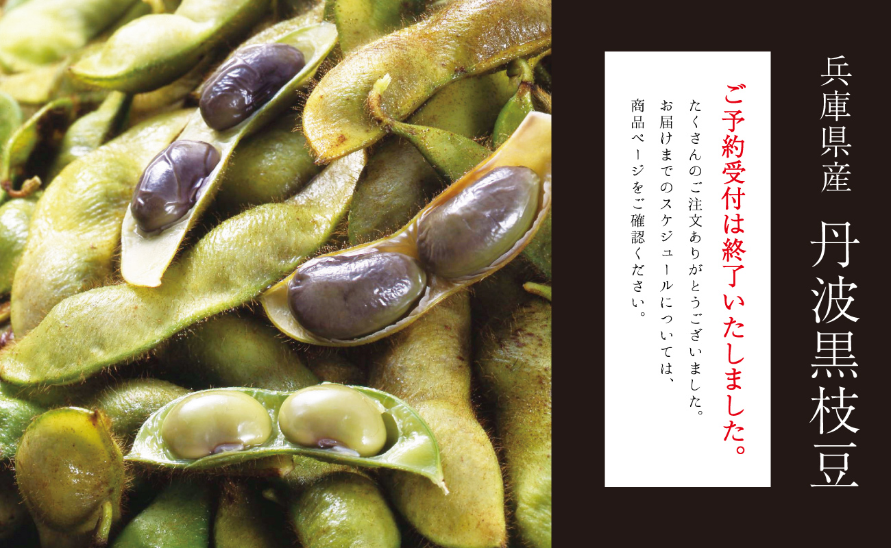 兵庫県産丹波黒枝豆